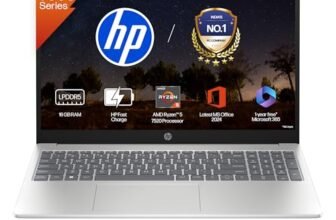 HP 15, AMD Ryzen 5 7520U,(16GB LPDDR5, 512GB SSD), Anti-Glare, Micro-Edge, FHD, 15.6”/39.6cm, Win 11, Office 24,M365 Basic(1yr)*,Silver, 1.59kg, fc0690au, FHD Camera, Backlit KB Laptop