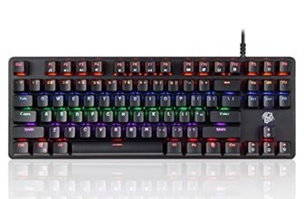 Enter Phoenix Pro Mechanical USB Gaming Keyboard with 26 Anti Ghosting Keys, Rainbow LED Lights (8LED Modes), Windows Lock Key with 12 Multimedia Keys, Splash Resistant, Fading Resistant Keycaps