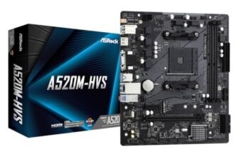 ASRock A520M-HVS AMD A520 Micro ATX Motherboard | AM4 Socket | DDR4 4733+ OC | Ultra M.2 PCIe Gen3 x4 | HDMI 4K | USB 3.2 Gen1