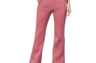 98 Degree North Women Flared Fleece Track Pants-GL1315-DUSTYPINK_XXL