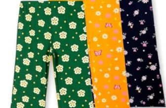 T2F Gilrs Flared Leggings (Pack of 5)(GLSLEG03_Multicolor 2_3-4 yrs)