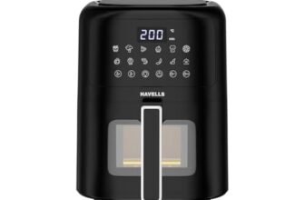 Havells Prolife Vista Digital Air Fryer 4.2 Ltr|1350 Watts|See Through Window|Aerocrisp Tech: Rapid air circulation in every direction|Non Stick Silicon Coated Basket|2Yr Door Step Warranty