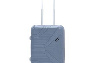 Wesley Golfer Style Cabin 57 cm Small 8 Wheel Hard Case Trolley Bag Suitcase,(57cm, Grey)