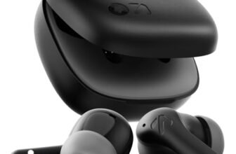 GOBOULT Made in India K10 Ear Buds Wireless with 50H Playtime, 4 Mics Clear Calling, 45ms Low Latency Gaming, IPX5, 10mm Bass Drivers Earbuds Bluetooth Wireless Earphones(Pure Black)