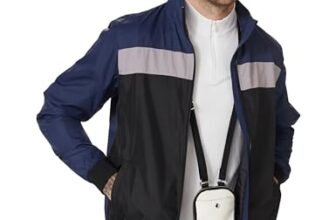 Amazon Brand – Symbol Men’s Light Weight Lined Jacket_AW20-LW-SY-25_Blaze Blue+L.Grey_2XL