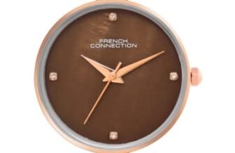 French Connection | Brown Mother of Pearl dial | Brown Leather Strap | Quartz Watch for Women – FCN0147BRL