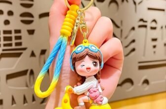 Das Palace Cute Cartoon Character Silicone Keychain for Girls & Kids