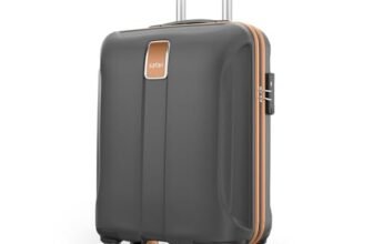 Safari Thorium Royale 8 Wheels Spinner 55cm Cabin Trolley Bag Hard Case Carry-on Polycarbonate Luggage, TSA Lock, Wet Pouch Organized Interior, Suitcase for Travel, Trolley Bags for Travel, Gun Metal