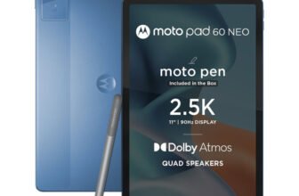 MOTOROLA pad 60 neo 8 GB RAM 128 GB ROM 11 inch with Wi-Fi Only MediaTek Dimensity 6300 Tablet (Malibu Blue)