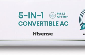 Hisense 2026 Model 1.5 Ton 3 Star Split Inverter AC(AS-18TR4RE3CE00I, AS-18TR4RE3CE00O, White)