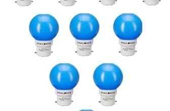 Halonix B22 0.5-Watt Led Night Bulb (Pack of 10, Blue, Round)