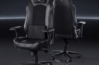 Gladiator XL Multi-Functional Ergonomic Gaming Chair by ValorX USA | PU Leather + Breathable Spandex | Magnetic Headrest, Memory Foam Lumbar Support, 4D Armrests,| 5-Year Warranty | Legion Black