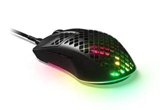 SteelSeries Aerox 3 | Super Light Gaming Mouse | 8,500 CPI TrueMove Core Optical Sensor | Ultra-Lightweight 59g Water Resistant Design | 100% Virgin Grade PTFE Feet – Onyx USB