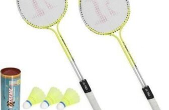 saipro ROXON Phantom Badminton Racquet Set Of 2 Piece With 6 Piece Badminton Kit