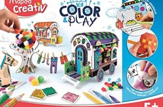 MAPED Creativ Color and Play – Design My Carriages (Colouring Activity & 3D Model), Multicolor (907024)