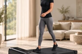 Fitkit by Cult Walking Pad Neo (BLDC 3.5HP Peak Power) Compact Under Desk Motorised Treadmill | Max Weight: 120kg | LED Display & 2-Level Inclination | Home use with Remote Control (Black)