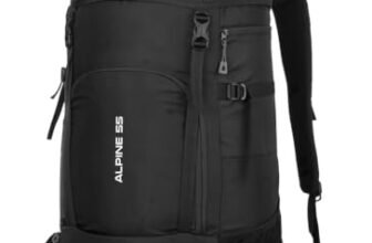 TRAWOC Travel 55 Ltr Travel Backpack Camping Rucksack Hiking Trekking Bag (Black)