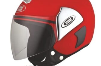 Studds CUB 07 Open Face Helmet (Red, L)
