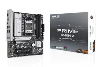 ASUS Prime B840M-A-CSM 4 x DIMM Slots, max. 192GB, DDR5, AMD Socket AM5 for AMD Ryzen 9000 & 8000 & 7000 Series Desktop Processors
