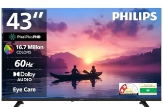 PHILIPS 108 cm (43 inches) 6100 Series Frameless Full HD Smart LED Google TV 43PFT6130/94