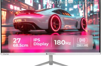 ZEBRONICS Zeb-A 68.5 cm (27 inch) Quad HD LED Backlit IPS Panel Gaming Monitor (Zeb-A27 QHD LED 180Hz)(Response Time: 1 ms, 180 Hz Refresh Rate)