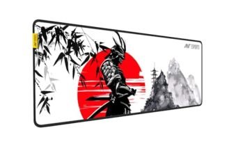 Ant Esports Ninja Unique Mouse Pad Gaming Mouse Pad Extended Mouse Mat for Mouse Keyboard with Stitched Edges Waterproof Non-Slip Base Mousepads for Office Home Shop Gaming Extra Large_White