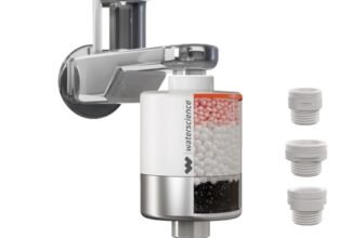 WaterScience CLEO Shower And Tap Filter For Hard Water | Hard Water Softener For Tap | Hard Water Filter For Tap – CLEO-SFU-423