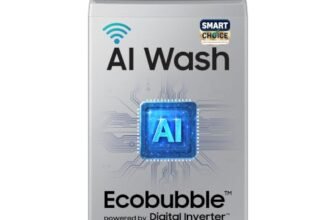 Samsung Smart Choice 10 Kg, 5 Star, AI Wash, AI Energy Mode, Wi-Fi, Ecobubble, AI VRT+, Soft Closing Door, Digital Inverter, Fully-Automatic Top Load Washing Machine (WA80F10E2LTL, Lavender Gray)