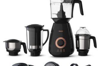 Philips Stainless Steel Mixer Grinder HL7707/01, 750W, 4 Jars