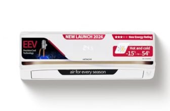 Hitachi 1.5 Ton 3 Star, New star rated, Inverter Split AC (Copper, Hot & Cold, Smart View Display, 4 Way Swing, ice Clean Cooling,RAS.G318PHDIST, New BEE Rated, White)