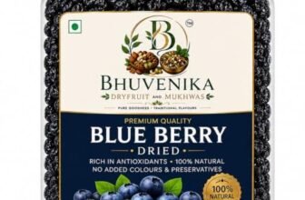 Bhuvenika Dry Fruits & Mukhwas Premium Dried Blueberries 1kg | Rich in Calcium and Vitamin K | No Preservatives | Ideal For Snacking