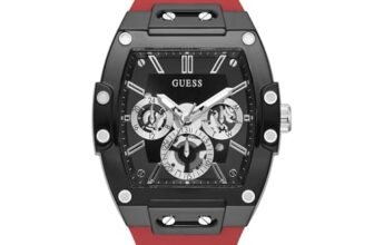 GUESS Tonneau 42mm Black Dial Analog Men Watch – GW0203G4