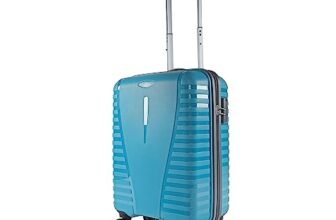 Aristocrat Airpro 8-Wheel Cabin Size Hard Case Trolley Bag, Teal Blue
