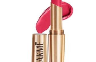 Lakme Powerplay Priming Matte Lipstick, Smooth Matte Finish, Lightweight Lipstick, Smudgeproof, Lasts 16hrs, Hydrates Lips, Ruby Rush, 3.6g