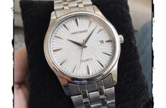Affordable Men’s Wrist Watch Under 499 | Men Watch | Classic Round Dial | Quartz Movement | Stainless Steel Belt | Lightweight & Durable Design | Analog Display | Adjustable Lock |Trendy Party & Office Wear (WHITE)