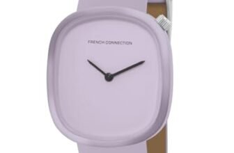 French Connection Silicone Analog Purple Dial Women’s Watch-Fcs10Pr