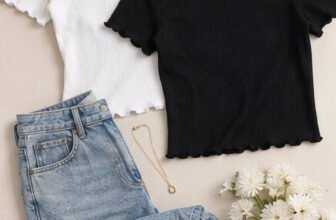 GeetaKashiStore Casual Self Design Women Black, White Top