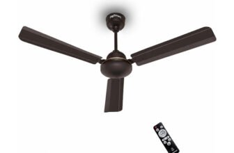 DIGISMART Storm | BLDC Motor | Remote Control | Energy Saving | Silent Operation with 5 Year Warranty BLDC Motor with Remote 1200 mm Ceiling Fan(5 Star | Smoke Brown | Pack of 1)