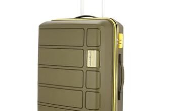 Kamiliant by American Tourister Harrier Zing|Trolley Bag Check-in Medium Size (68 cms) for Travel| Hard Case Polypropylene (PP) Suitcase|360° 8-Wheel Spinner Luggage|Combination Lock|Military Olive