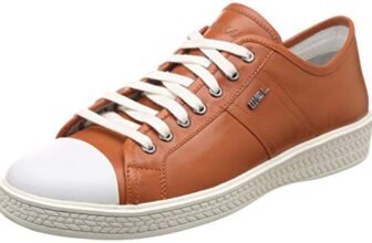 Woodland Men Orange Leather Mules-7 UK/India (41 EU) (OGC 2209116)