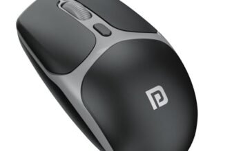 Portronics Toad 103 Wired Optical Mouse with 2400 DPI, Plug & Play, Ambidextrous, Hi-Optical Tracking, 1.5M Cable Length, 30 Lakhs Click Life, Ergonomic Mouse for Comfortable All-Day Grip (Black)