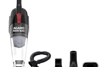 AGARO Regal 800 Watts Handheld Vacuum Cleaner, for Home Use, Dry Vacuuming, 6.5 kPa Suction Power, Lightweight, Lightweight & Durable Body, Small/Mini Size (Black)