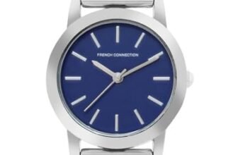 French Connection 3 Hands Blue Dial Round Analog Watch for Women – FCS06SM