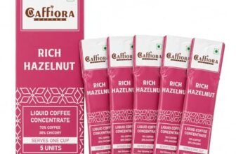 Caffiora Hazelnut Flavoured Instant Coffee Sachets | Liquid Coffee Concentrate | 5 x 20ml | Natural Hazelnut Aroma | Sugar Free | Hot & Cold
