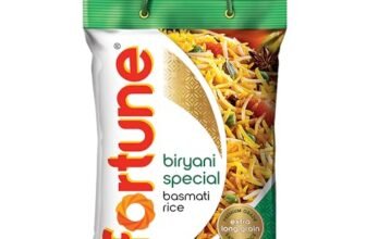 FORTUNE Biryani Special Basmati Rice, 5 kg |Extra Long Grain Basmati rice (Up to 24 mm) | Ideal for Biryani