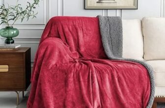 LA VERNE Super Soft Double Bed Sherpa Reversible Blanket | Warm & Cozy Blanket for Mild to Heavy Winter | Ultra Soft Plush Winter Blanket