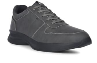 Bata Men Casual Lace Up Shoes – Grey 9 (UK)