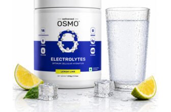 Wellversed OSMO Electrolyte Blend with Taurine & Vitamins | Cramp Relief and Rapid Hydration Drink(270 g, Lemon Lime Flavored)