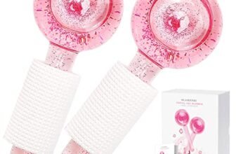 slashome Ice Globes for Facials, Ice Globes, Facial Globes, Gacial Ice Globes, Cooling Globes, Massager for Face Neck & Eyes, Daily Beauty, Tighten Skin, Anti Ageing, Reduce Puffy and Wrinkle