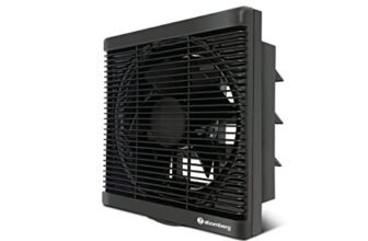 atomberg Efficio Exhaust Fan 200mm (8 Inches) | BLDC Motor | 20W| Low Noise | 1600 RPM| Ideal for Bathroom, Kitchen | Easy to Clean | Installation-Square Cut (245mm) | 2 Years Warranty | Black